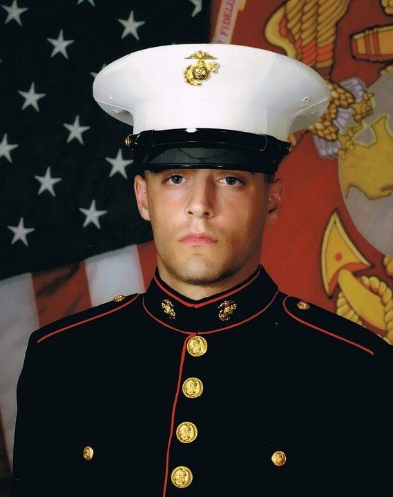 Headshot of Keith Richards in Marine Corps dress uniform